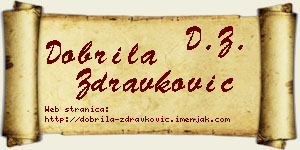 Dobrila Zdravković vizit kartica